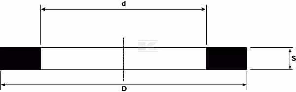 Junta 10x19x3,2 mm