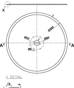 Disco plano 382x4,0mm
