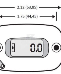 Contador de vibraciones, muestra las horas completas