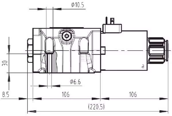 Válvula electromagnética NG10 4 Válvula electromagnética NG10