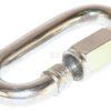 Mosquetón, Ø12 mm, acero inox.