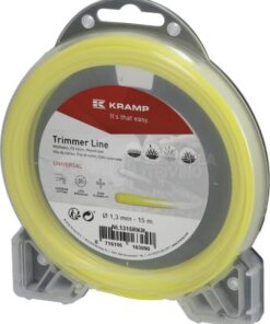 Hilo de corte, Ø1.3mm x 15m, redondo, amarillo, Kramp