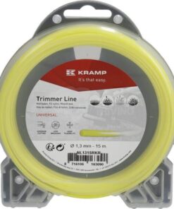 Hilo de corte, Ø1.3mm x 15m, redondo, amarillo, Kramp