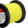 Hilo de corte, Ø1.6mm x 100m, redondo, amarillo, Kramp