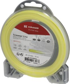 Hilo de corte, Ø1.6mm x 15m, redondo, amarillo, Kramp