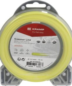 Hilo de corte, Ø1.6mm x 15m, redondo, amarillo, Kramp