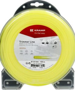 Hilo de corte, Ø2mm x 126m, redondo, amarillo, Kramp 6 Hilo de corte, Ø2mm x 126m, redondo, amarillo, Kramp