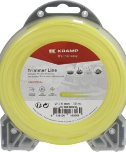 Hilo de corte, Ø2mm x 15m, redondo, amarillo, Kramp