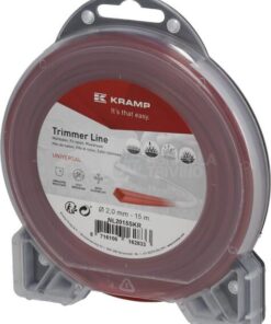 Hilo de corte, 2mm x 15m, cuadrado, rojo, Kramp