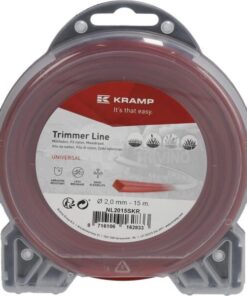 Hilo de corte, 2mm x 15m, cuadrado, rojo, Kramp 7 Hilo de corte, 2mm x 15m, cuadrado, rojo, Kramp