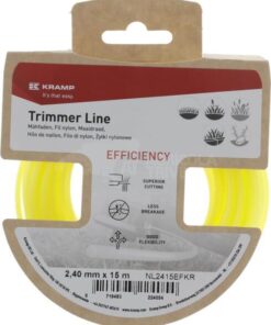 Hilo de corte Ø2,4x15m, redondo, amarilla, Kramp Efficiency