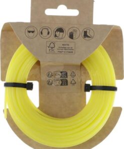 Hilo de corte Ø2,4x15m, redondo, amarilla, Kramp Efficiency