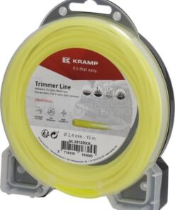 Hilo de corte, Ø2.4mm x 15m, redondo, amarillo, Kramp