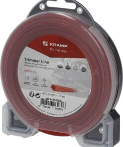 Hilo de corte, 2.4mm x 15m, cuadrado, rojo, Kramp
