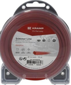 Hilo de corte, 2.4mm x 15m, cuadrado, rojo, Kramp