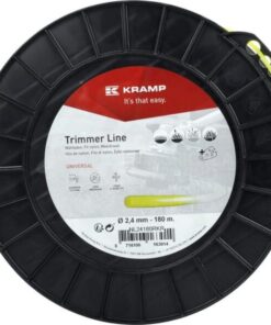 Hilo de corte, Ø2.4mm x 180m, redondo, amarillo, Kramp