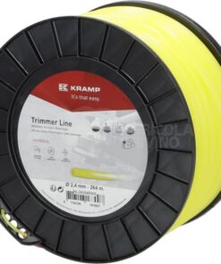 Hilo de corte, Ø2.4mm x 264m, redondo, amarillo, Kramp