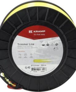 Hilo de corte, Ø2.4mm x 439m, redondo, amarillo, Kramp