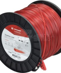 Hilo de corte, 2.4mm x 343m, cuadrado, rojo, Kramp