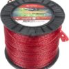 Hilo de corte, Ø2.4mm x 437m, trenzado, silencioso, rojo, Kramp