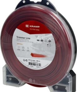 Hilo de corte, 2.4mm x 69m, cuadrado, rojo, Kramp