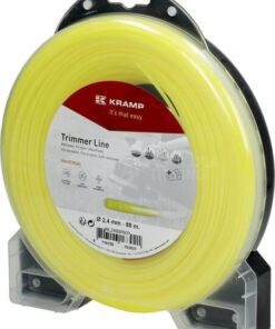 Hilo de corte, Ø2.4mm x 88m, redondo, amarillo, Kramp