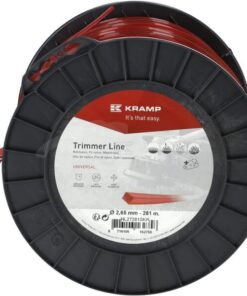Hilo de corte, 2.65mm x 281m, cuadrado, rojo, Kramp