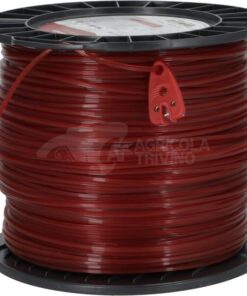 Hilo de corte, 2.65mm x 281m, cuadrado, rojo, Kramp