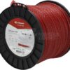 Hilo de corte, Ø2.65mm x 360m, trenzado, silencioso, rojo, Kramp