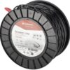 Hilo de corte Ø3,0x127m, torsión oval, negro, Kramp Endura