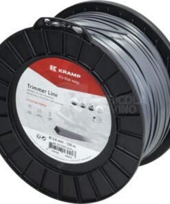 Hilo de corte, 3mm x 129m, cuadrado, gris, Titanium Power de Kramp