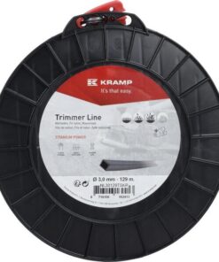 Hilo de corte, 3mm x 129m, cuadrado, gris, Titanium Power de Kramp 13 Hilo de corte, 3mm x 129m, cuadrado, gris, Titanium Power de Kramp