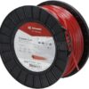 Hilo de corte, 3mm x 132m, cuadrado, rojo, Kramp