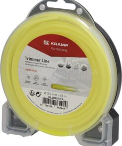 Hilo de corte, Ø3mm x 15m, redondo, amarillo, Kramp