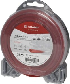 Hilo de corte, 3mm x 15m, cuadrado, rojo, Kramp
