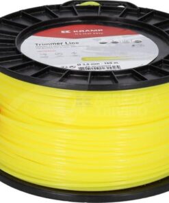 Hilo de corte, Ø3mm x 169m, redondo, amarillo, Kramp