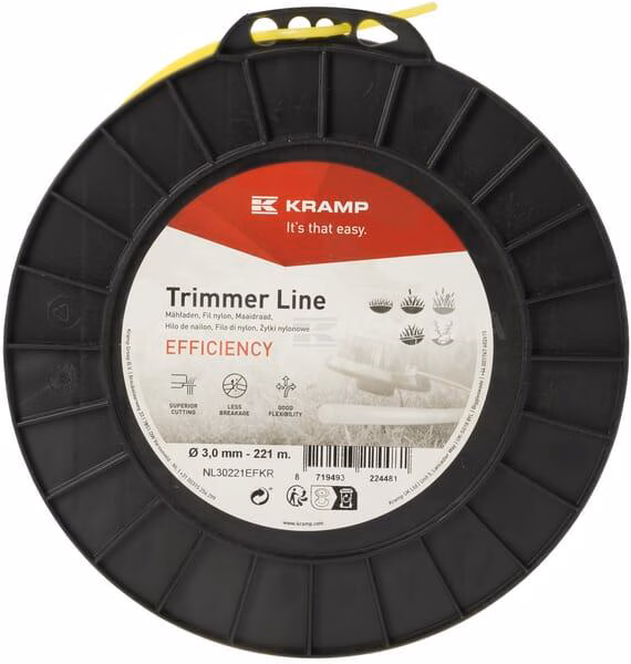 Hilo de corte Ø 3mm 221m redondo amarillo Efficiency 2 Hilo de corte Ø 3mm 221m redondo amarillo Efficiency