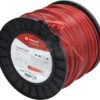 Hilo de corte, 3mm x 221m, cuadrado, rojo, Kramp