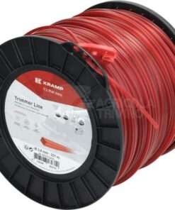 Hilo de corte, 3mm x 221m, cuadrado, rojo, Kramp