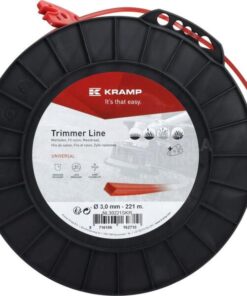 Hilo de corte, 3mm x 221m, cuadrado, rojo, Kramp