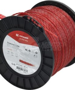 Hilo de corte, Ø3mm x 281m, trenzado, silencioso, rojo, Kramp