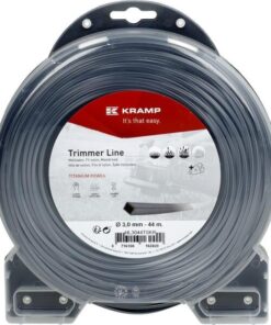 Hilo de corte, 3mm x 44m, cuadrado, gris, Titanium Power de Kramp 11 Hilo de corte, 3mm x 44m, cuadrado, gris, Titanium Power de Kramp