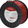Hilo de corte, 3.3mm x 109m, cuadrado, rojo, Kramp