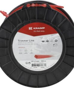 Hilo de corte, 3.3mm x 109m, cuadrado, rojo, Kramp