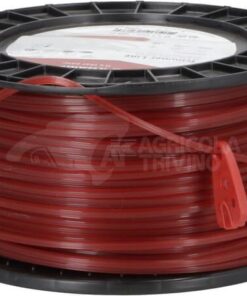 Hilo de corte, 3.3mm x 109m, cuadrado, rojo, Kramp