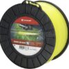 Hilo de corte, Ø3.3mm x 139m, redondo, amarillo, Kramp