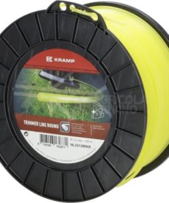 Hilo de corte, Ø3.3mm x 139m, redondo, amarillo, Kramp