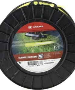 Hilo de corte, Ø3.3mm x 139m, redondo, amarillo, Kramp