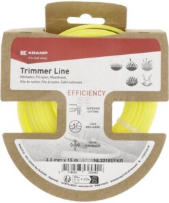 Hilo de corte Ø3,3x15m, redondo, amarillo, Kramp Efficiency