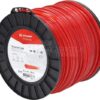 Hilo de corte, 3.3mm x 182m, cuadrado, rojo, Kramp 6 Hilo de corte, 3.3mm x 182m, cuadrado, rojo, Kramp